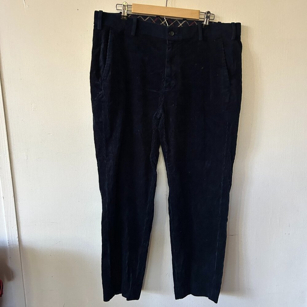 Brooks Brothers Corduroy Pants Womens 38 30‎ Blue Pockets VINTAGE Old Money